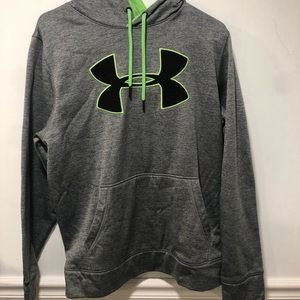 Green and gray under armor sweatshirt